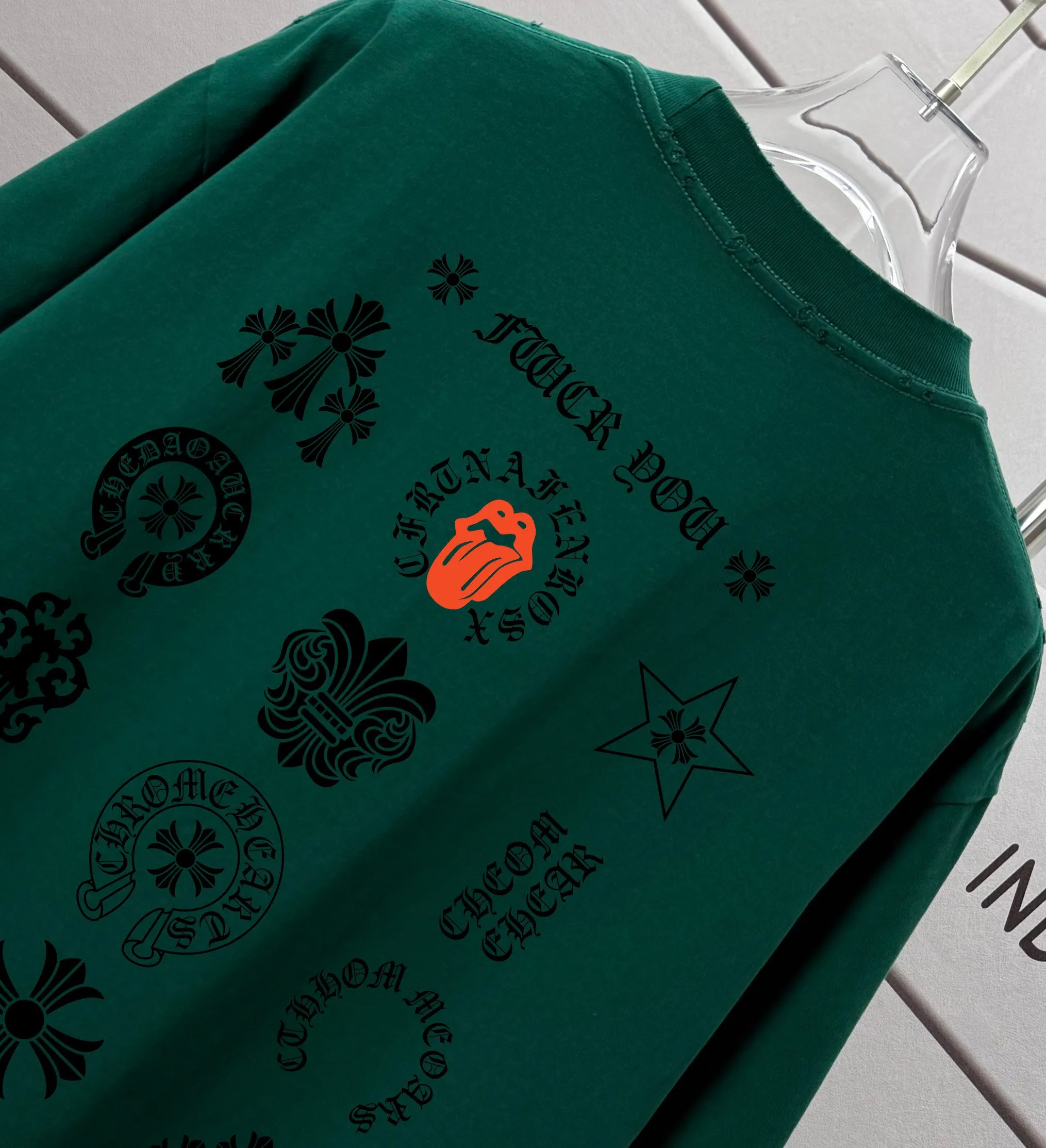 # 95 CH 2026 New Arrival tee Same Style : Green Size :S M L XL XXL Size： S （90-130 ） M （120-150 ） L （140-165 ） XL （160-180 ） XXL （180 ）